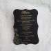 Transparent Acrylic Invitation Foiling Black Pocket Slap-up Invitation Customized 